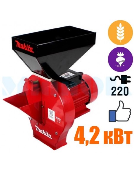 Корморезка- зернодробилка Makita EFS 4200 (4,2 кВт, зерно, корнеплоды) - фото