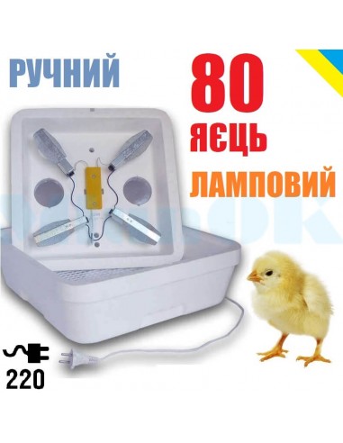 Инкубатор Веселое семейство-1Л (ручной, на 80 яиц, ламповый) - фото 1