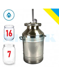 Автоклав на 16 банок Калинівський нержавійка (25 л) з клапаном - фото 2