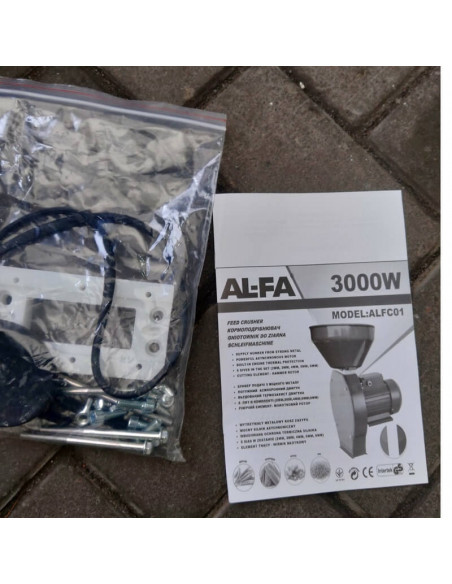 Зернодробарка Al-fa ALFC01 (3 кВт, 180 кг/год) - фото