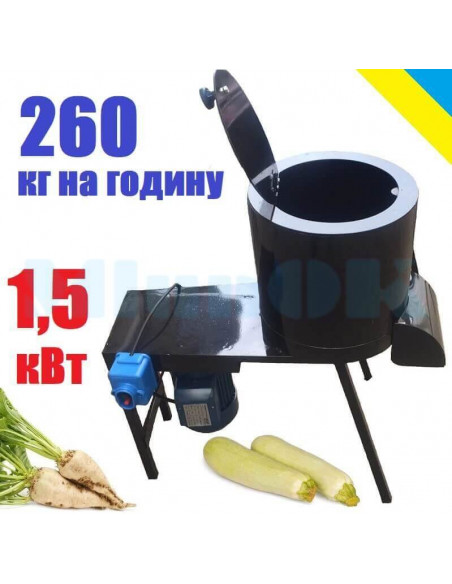 Корморізка бурякорізка Bizon (1,5 кВт, 260 кг/год) 4 мм стінка - фото