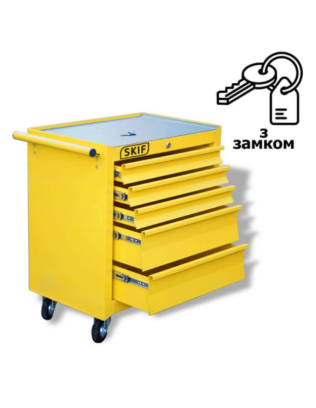 Візок інструментальний СКІФ 24″ 620мм 5 ящиків - фото