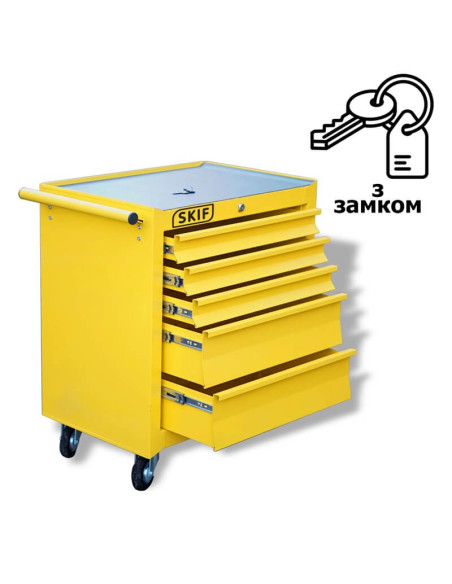 Тележка инструментальная СКІФ 27″ 680мм 5 ящиков - фото