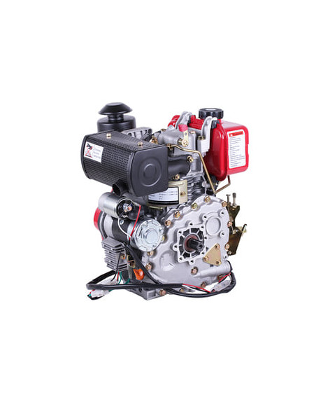 Двигун 173DE - дизель (під шліци діаметр 25 мм) (5 к.с.) з електростартером ТАТА - фото