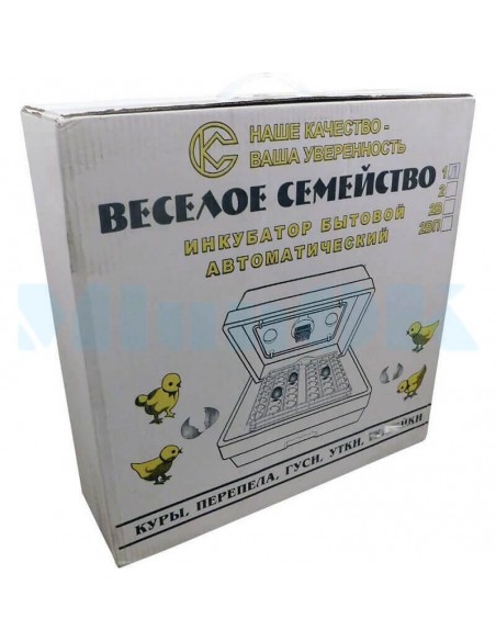 Інкубатор Веселе сімейство-1Т (ручний, на 80 яєць, теновий) - фото