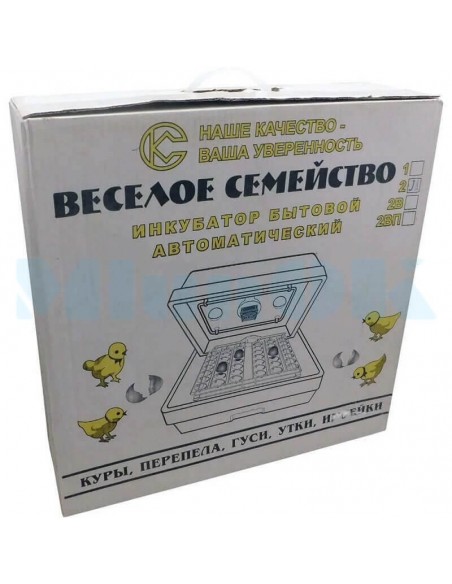 Інкубатор Веселе сімейство-2Л (ручний, на 80 яєць, ламповий) - фото