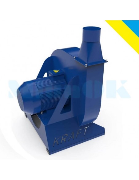 Зернодробилка молотковая KRAFT-22 (22 кВт, 2000 кг в час) - фото